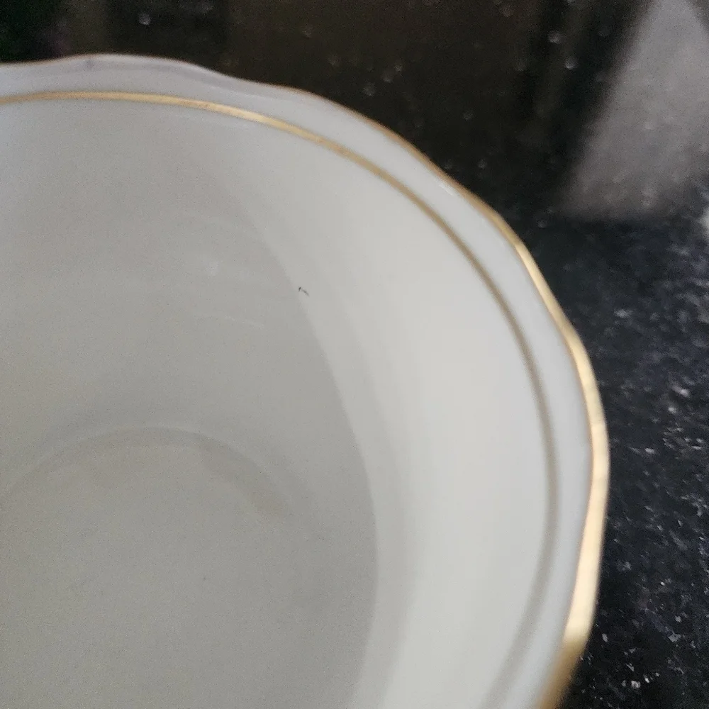 Vintage Aynsley Cobalt Blue and Gold Teacup and Saucer, England